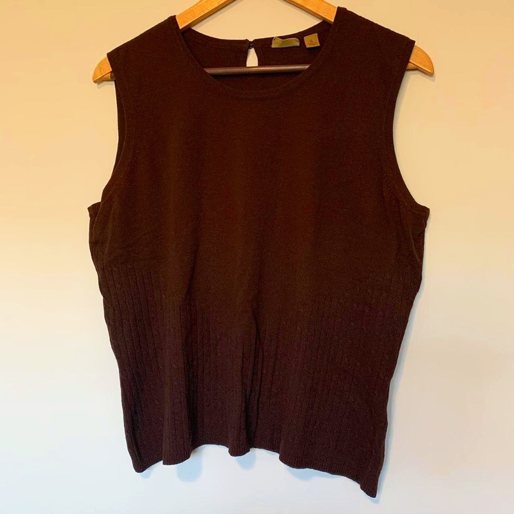 Caslon Brand Brown sleeveless top